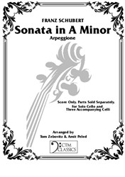 Schubert's Arpeggione Sonata in Minor: Parts Sold Separately: Complete Score Only
